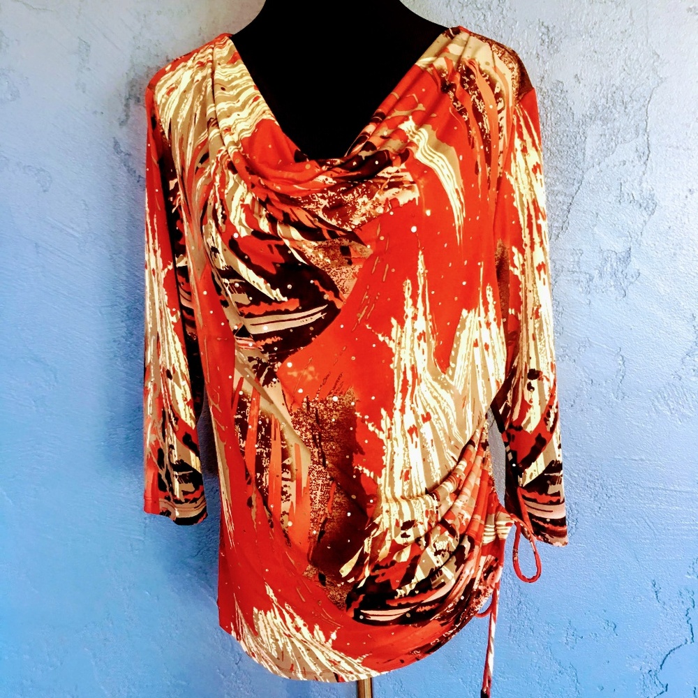 JM Collection Shimmery Blouse